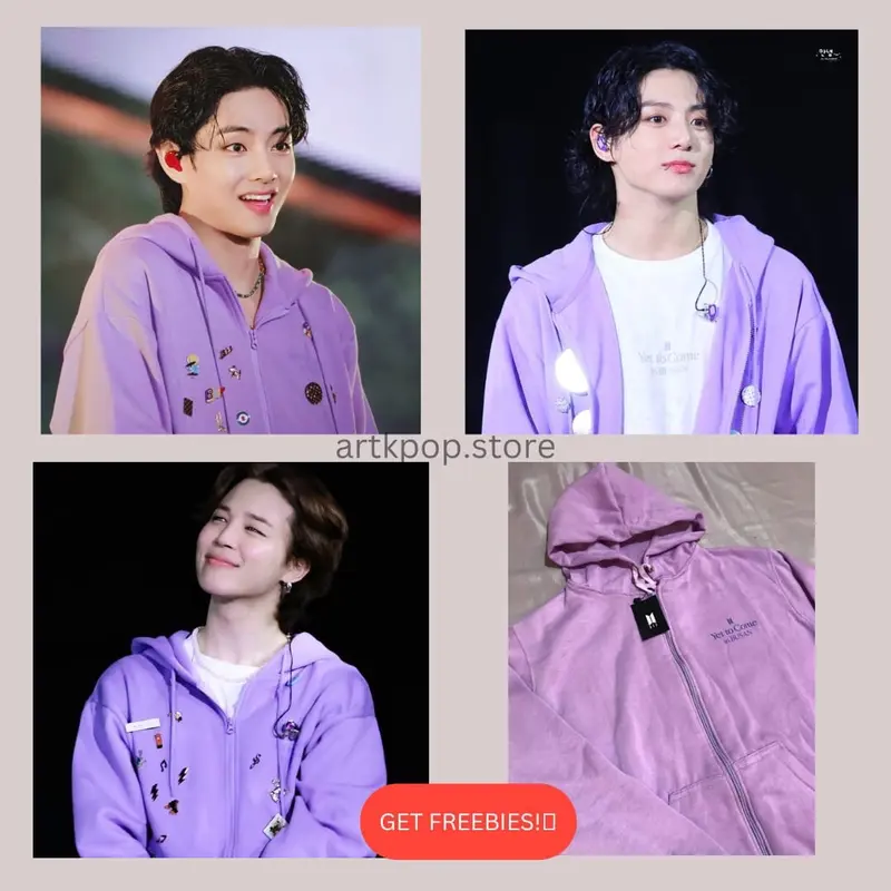 (READY) JACKET HOODIE YET TO COME BTS Free Gift!! ZIP UP BUSAN CONCERT JAKET BTS KONSER 3XL XXXL [Bisa COD] 0