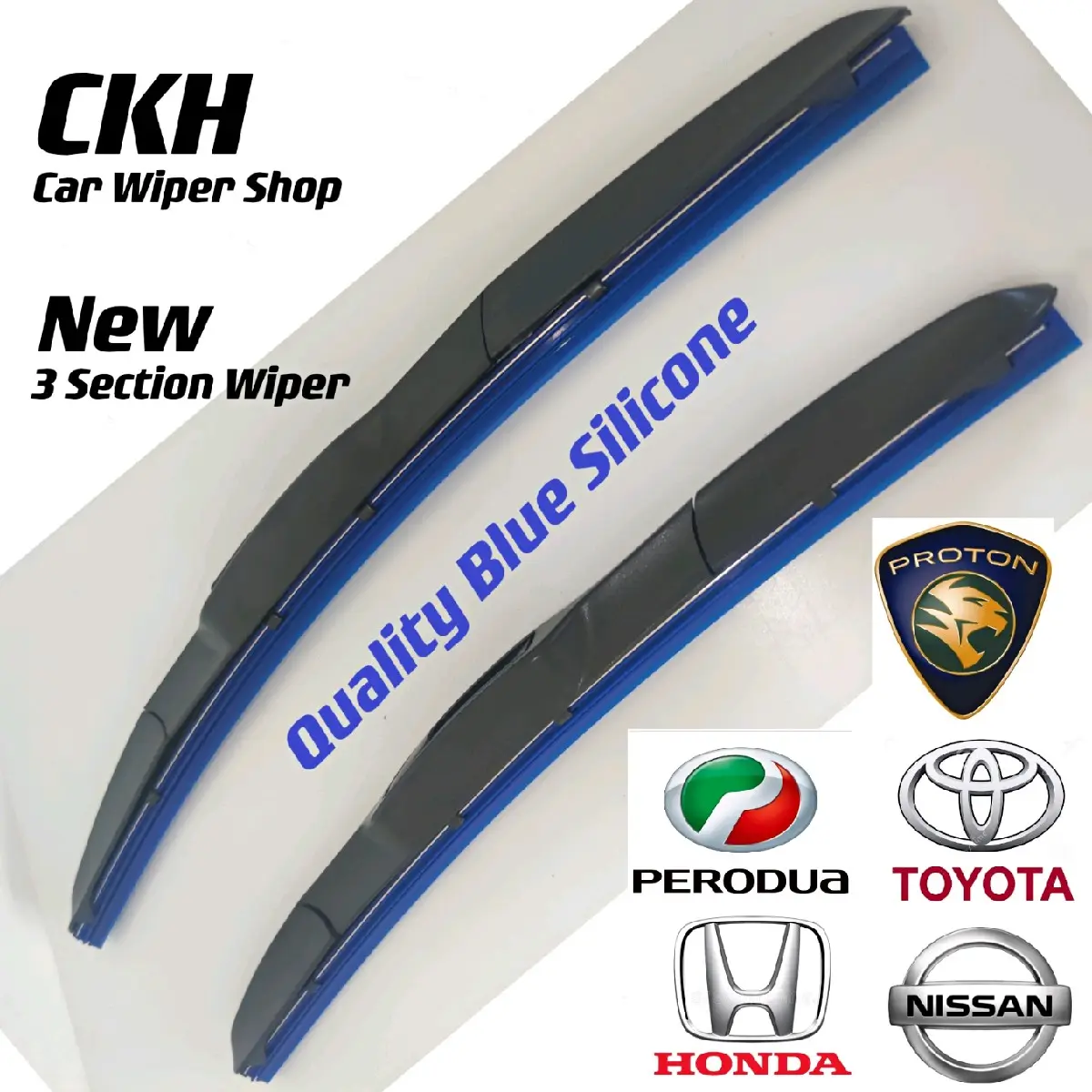 Proton/Perodua/Toyota/Honda/Nissan Silicone Wiper by CKH Car Wiper Shop Automotive