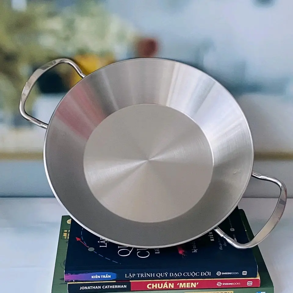 CHẢO INOX LIỀN KHỐI CHOCKMEN 2 QIAI