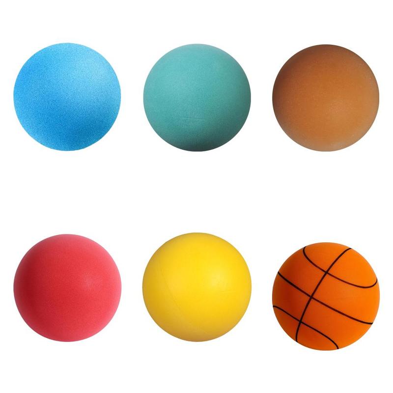 Product Introduction of Silent Basketball Foam Basketball Indoor Silent Training Children Patting Elastic Ball Toy Basketball Training Ball 31