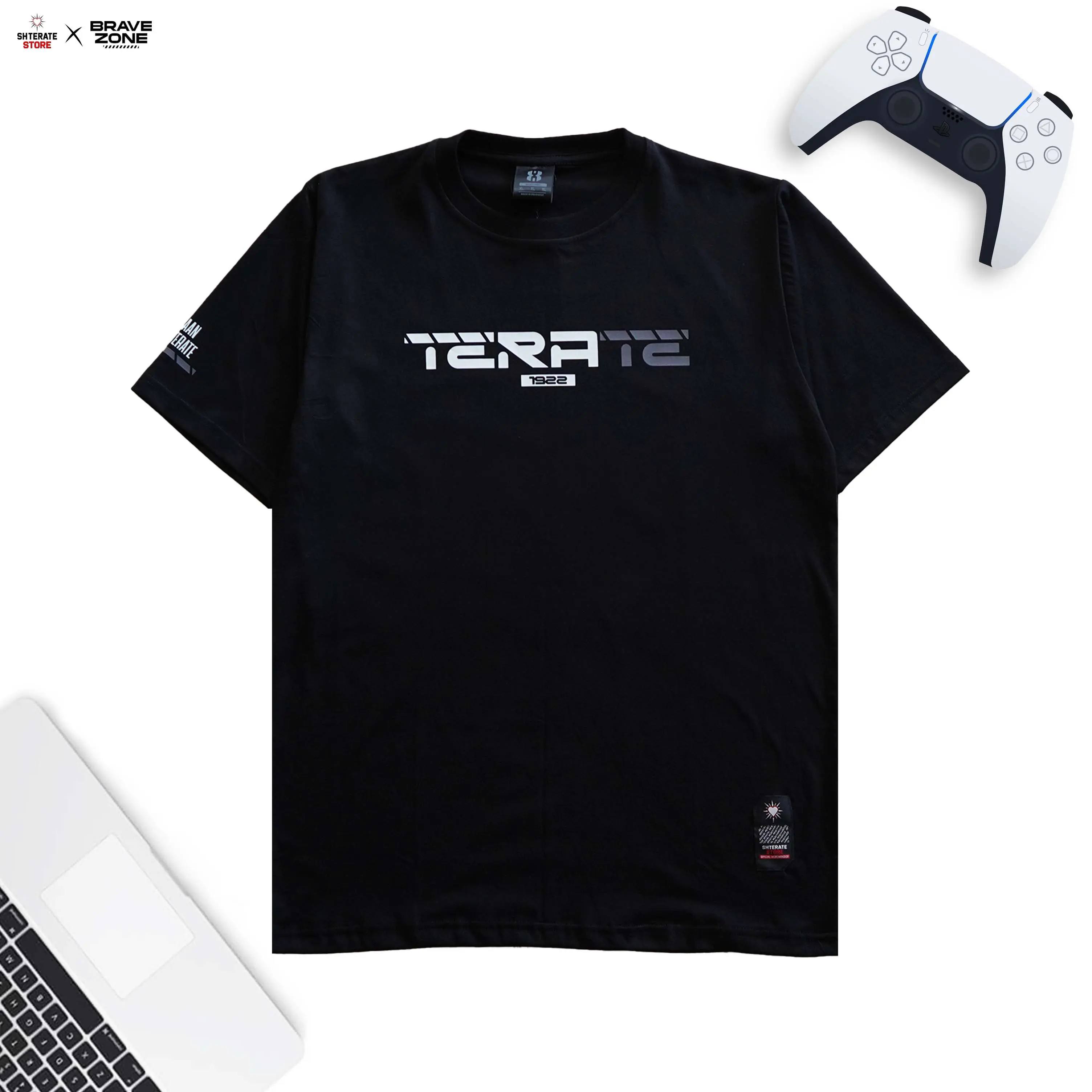 KAOS PSHT 24S | T-SHIRT SH TERATE CROSS TECH - HITAM