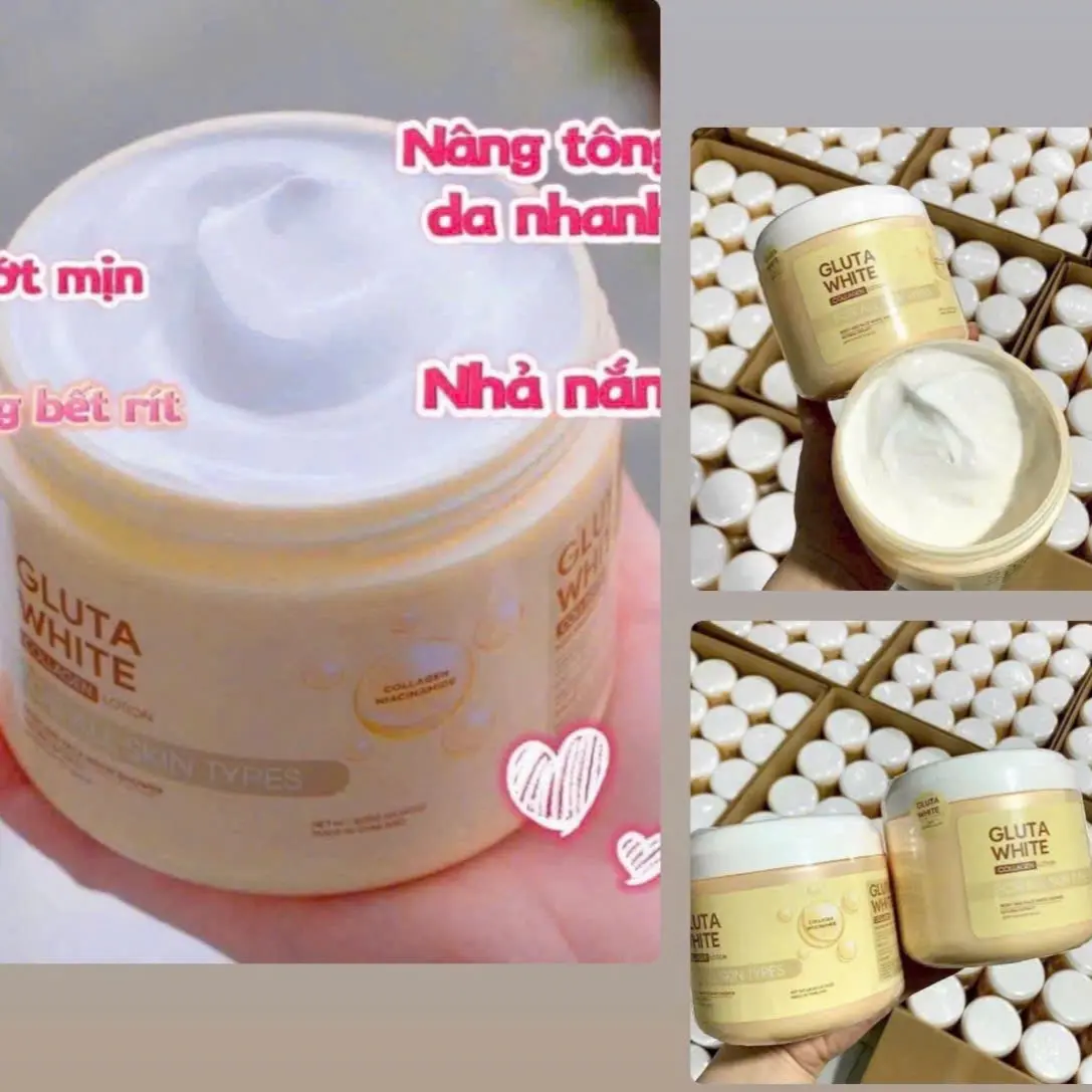 Kem Ủ Trắng Da Gluta White Thái Lan 600gr Sl ib  ￼ KEM Ủ TRẮNG, KEM Ủ TRẮNG BODY, KEM Ủ THÁI LAN  KEM Ủ TRẮNG DA GLUTA WHITE THÁI LAN  -
