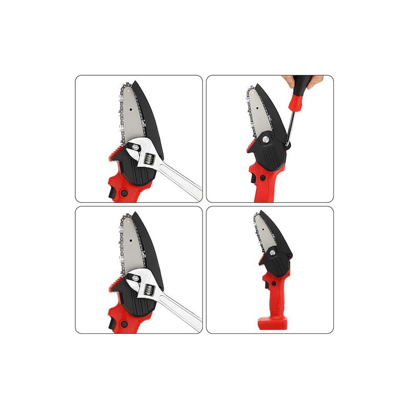 2 Pieces 4 Inch Mini Chainsaw Guide Plate Replacement Guide Bar for 4 Inch Electric Chainsaw Parts Accessories 4