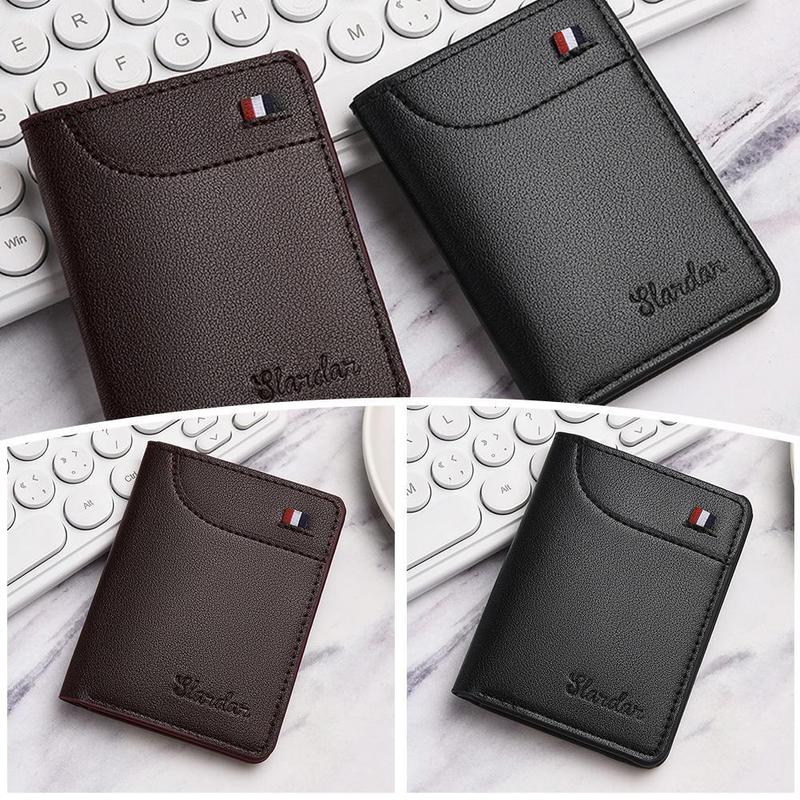 Ví Mini, Siêu Mỏng, Da PU Chất Lượng Cao Mềm, Ví Đựng Thẻ Tín Dụng Mini, Dành Cho Nam, Chủ Thẻ, Q1R5 1