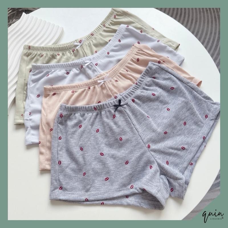 Quần Ngủ Tí Hon Cạp Thấp Siêu Ngắn Quần Thun Nữ Mini Mặc Nhà Dễ Thương Sexy Co Giãn Thoải Mái