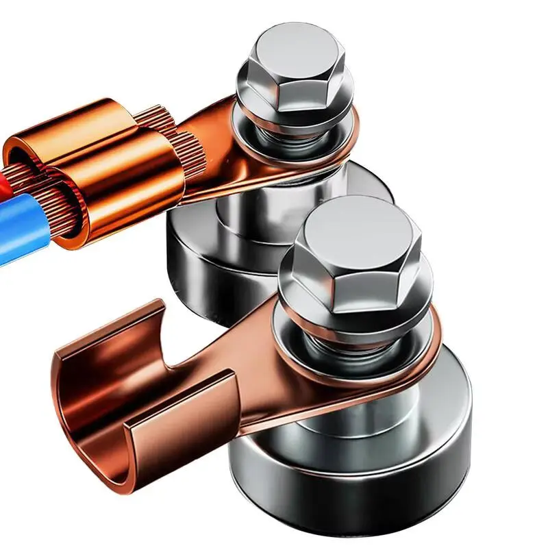 Kẹp Đầu Nam Châm, 2 Chiếc, Từ Tính, Từ Tính Mạnh Mẽ, 500A, Kẹp Hỗ Trợ Hàn Điện Cực Đồng 0
