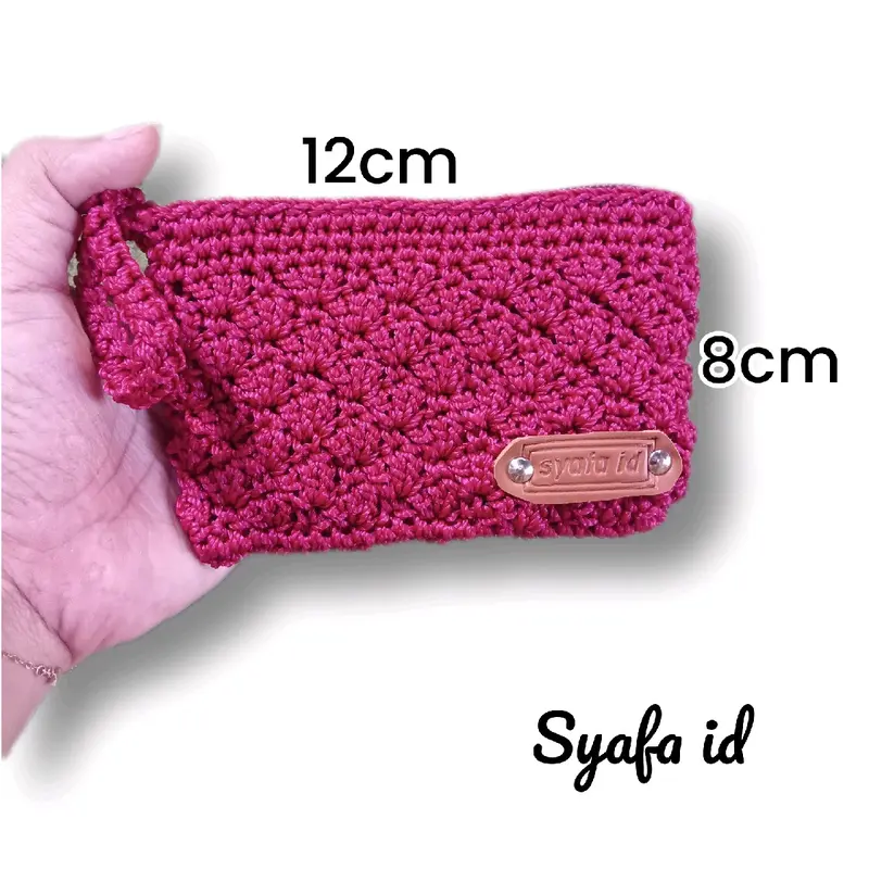 dompet rajut mini satu ruang by syafa Wadah/Dompet Koin 1