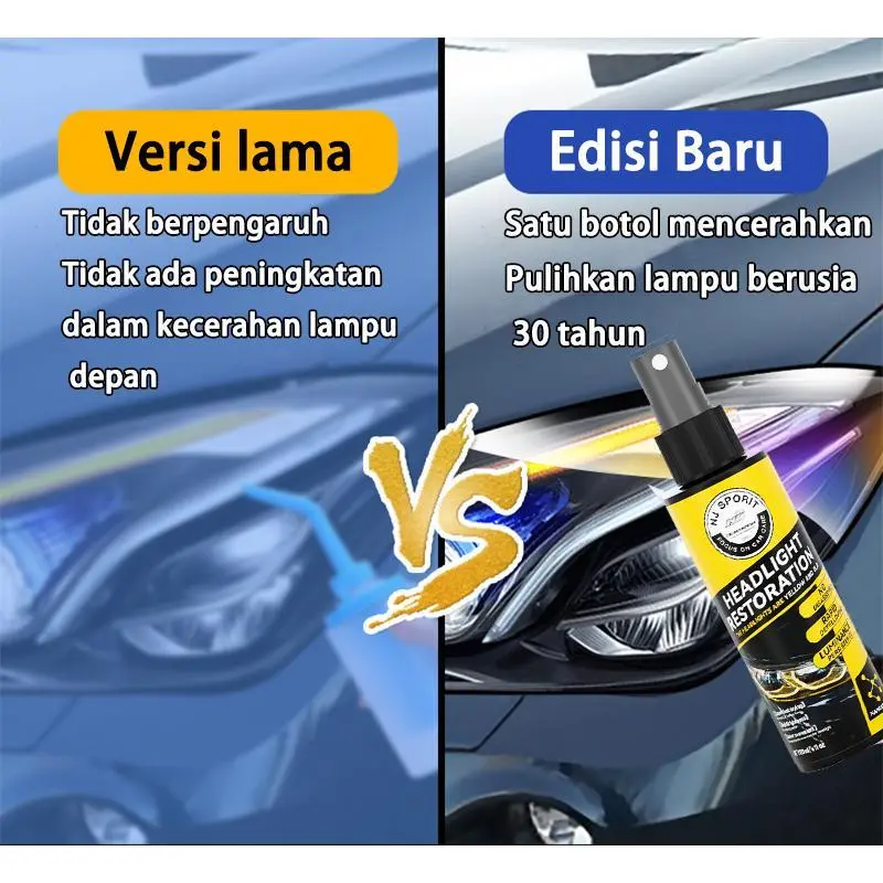 Pembersih Lampu Mobil / Pengkilap Mika Lampu Mobil / Headlight Restored 120ml / Headlamp Polish / Pembersih Lampu Mobil & Motor / Poles Mika Lampu Mobil 4