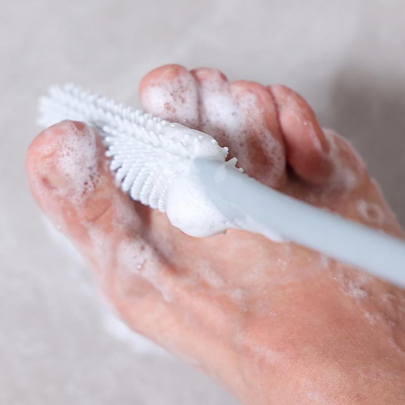Product Introduction of 2pcs Soft Toe Gaps Cleaning Brush Foot Washing Silicone Scrubber Brush Foot Rubbing Board Bathing Gadget 8