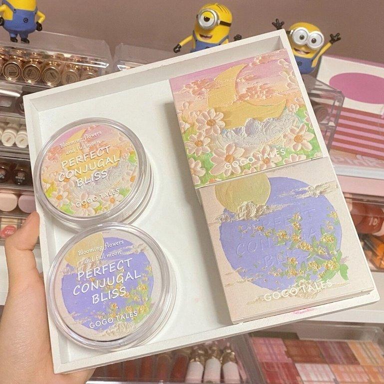 Phấn Phủ Bột Kiềm Dầu GOGO TALES Flower Joy Tender GT328 - GOGOTALES