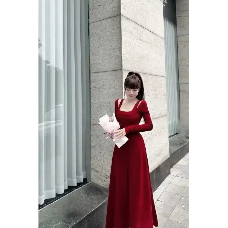 Đầm body dáng dài tay dài tôn dáng thanh lịch tiểu thư - M132