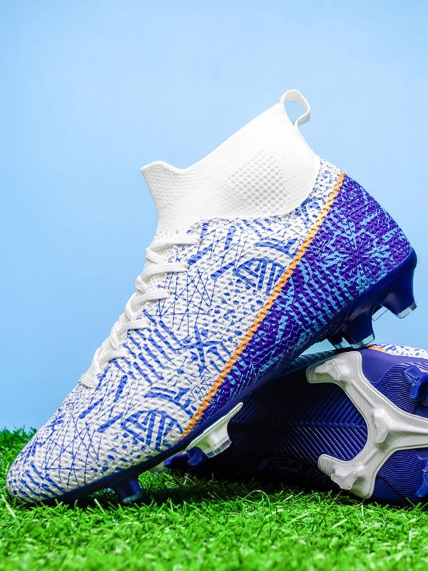 Unisex's Fashionableslip on  Up Soccer Shoes, Breathable Comfortable Non-slip High Top Football Shoes, Football Cleats for Outdoor Training 1
