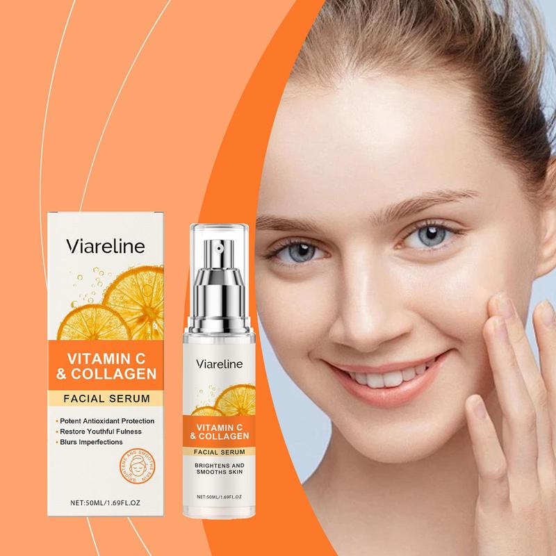 Product Introduction of Vitamin C & Collagen Facial Serum, Moisturizing Facial Essence, Hydrating Facial Serum, Face Serum for Women & Men 2
