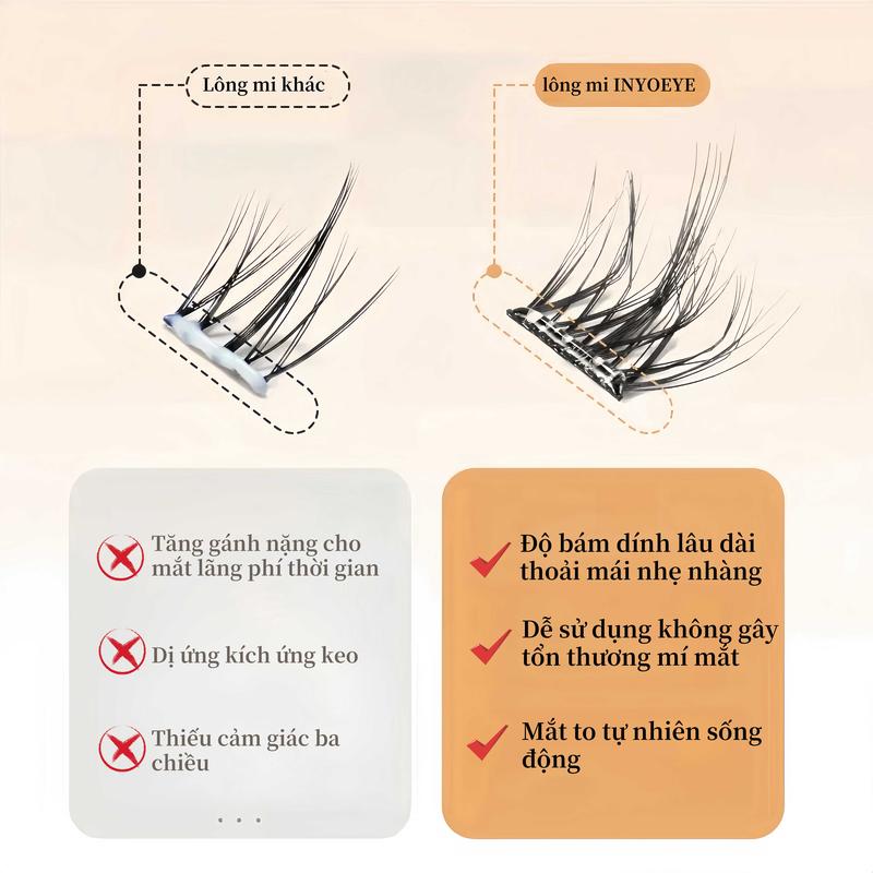 Product Introduction of QianYun 5D Lông Mi Tự Dính Lông Mi Cụm Ba Chiều (D Curl) Lông Mi Giả Không Cần Keo 24