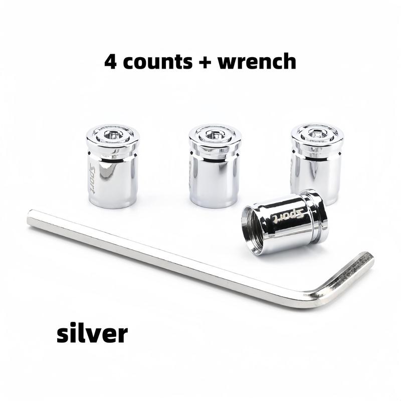 Car Tire Valve Stem Cap, 4 Counts/set Anti-theft Car Tire Valve Stem Cover, Universal Car Tire Valve Stem Cap for Motorcycle, Car, Truck 7