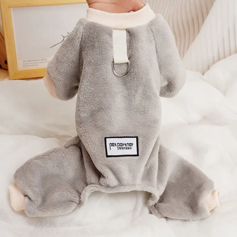 Áo Jumpsuit Quần Cho Chó, Trang Phục Thường Ngày Dày Dặn Mùa Đông, Mềm Mại Và Ấm Áp, Quần Áo Cho Chó Bốn Chân, Có Dây Xích Chữ D, Đồ Ngủ Cho Chó Thoải Mái, Thích Hợp Sử Dụng Trong Nhà Và Ngoài Trời 5