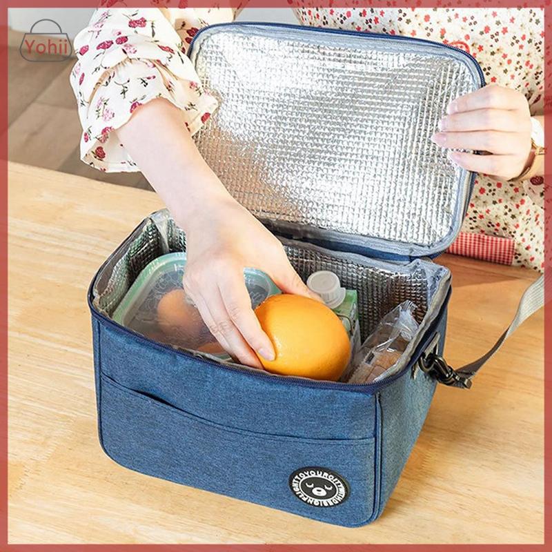 Product Introduction of Túi Ăn Trưa Cầm Tay Cách Nhiệt, Túi Tote Hộp Cơm Trưa, Túi Làm Mát, Không Thấm Nước, Ba Lô, Túi Bento, Thích Hợp Cho Công Ty, Túi Đựng Thực Phẩm 6