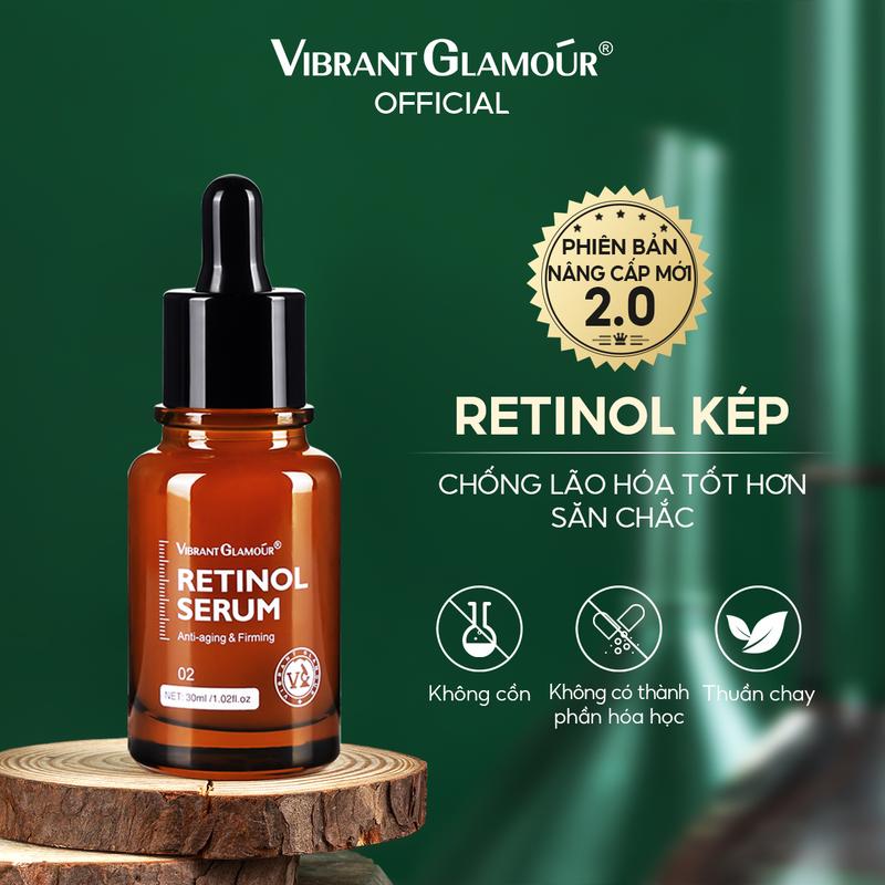 VIBRANT GLAMOUR Chứa Retinol Collagen Hỗ Trợ Chống Lão Trợ Xóa Đốm Nâu Nếp Nhăn Dưỡng Ẩm Sâu Làm Trắng Và Săn Chắc Da Tinh Chất 30ml