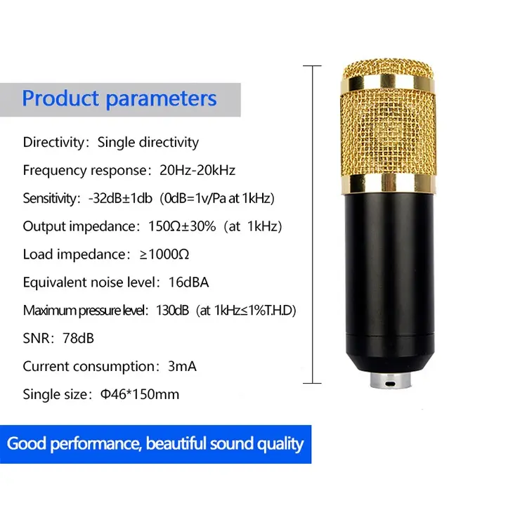 PAKET RECORDING LENGKAP Microphone Mic Condenser BM 800 Stand Mic Soundcard + V8 Set 5