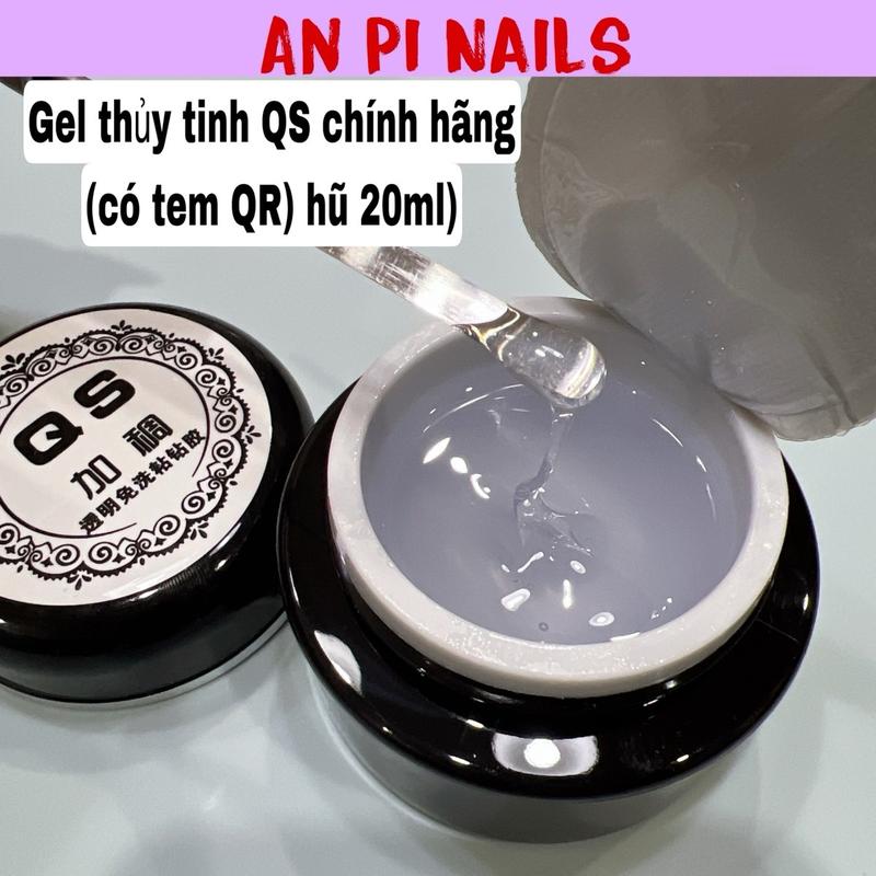 Gel thuỷ tinh QS đa năng, vẽ nổi, đính đá, hàng loại 1 có tem, hũ 20ml An Pi Nails