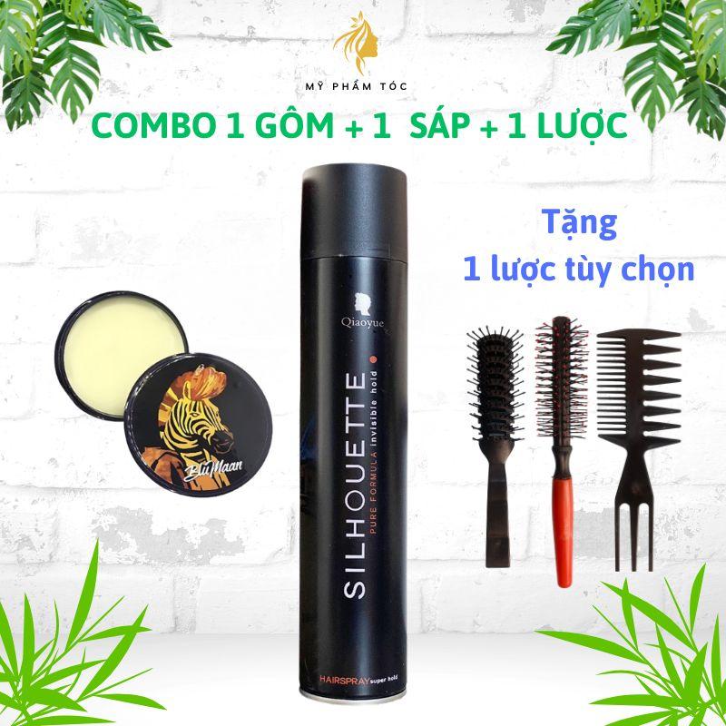 ComboSáp Blueman ngựa vằn và gôm sinhotte tặng lược tùy chọn