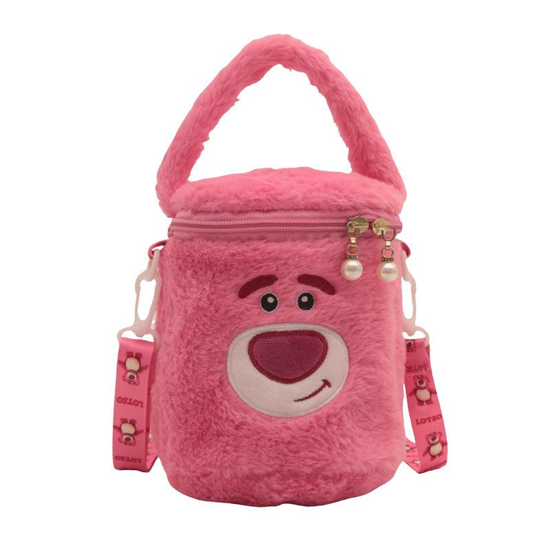 Product Introduction of New cute sweet plush messenger bag Kulomie plush toy bag shoulder bag doll cylinder bag change bag 10