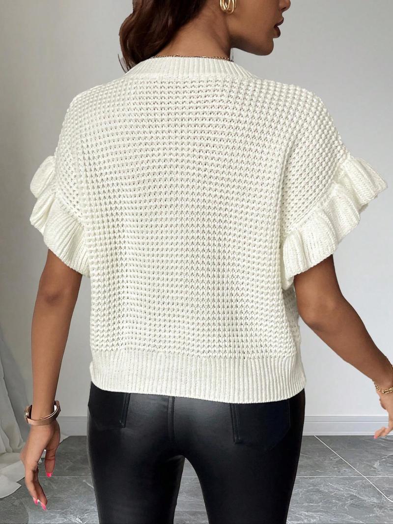 Product Introduction of Women's Crew Neck Sweater, Casual Comfort Sweater Pullover, Ladies Knitwear for Daily Wear 2