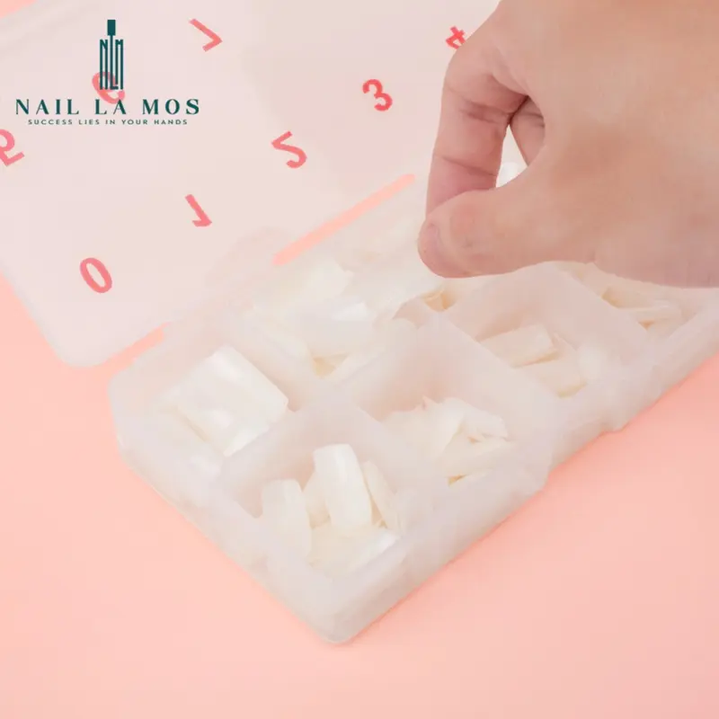 Móng úp chân phom vuông dài - Móng úp chân dài dùng được cho tay và chân (Hộp 500 móng đủ size) 3