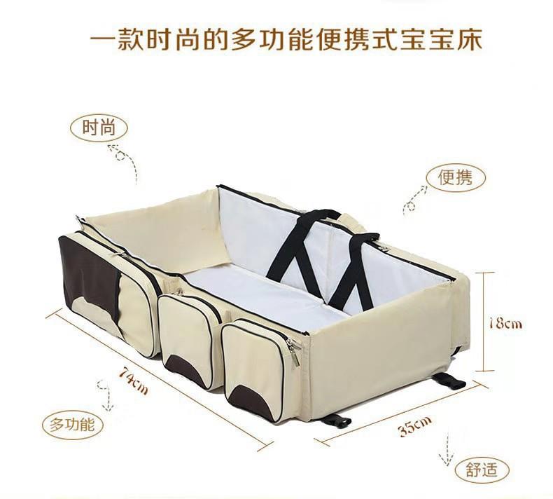 Product Introduction of Portable Travel Folding Baby Multifunctional Mommy Bag, Fashionable Storage Bag 0