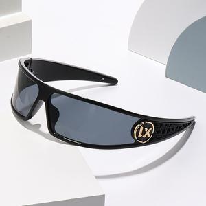 FS LX Shield Sport Sunglasses Korea Futuristic Style UV Protection Kaca Mata Lelaki Fashion Street Trend Malaysia TikTok Viral Cermin Mata Hitam