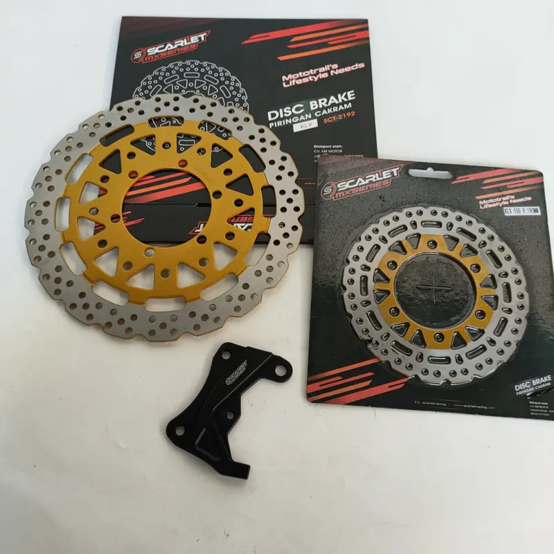 Piringan Cakram Depan Belakang KLX 150 SUPERMOTO stang kotak 2