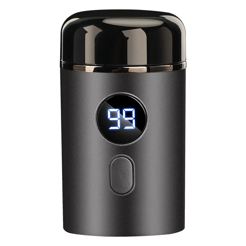 Compact Electric Shaver for Men – Stainless Steel Cutter Head, High-Speed Motor, Long Battery Life, Anti-Corrosion, Sharp Three-Leaf Blade, Waterproof, Travel and Car-Friendly Razor
