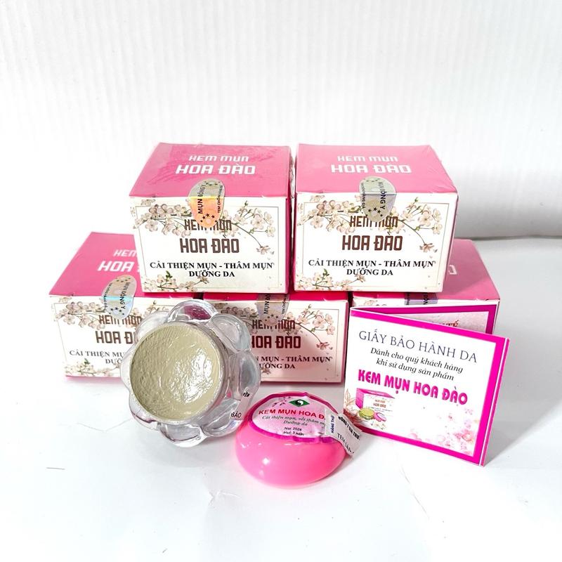 Combo 5 Kem Mụn Hoa Đào Cải Tiến Hỗ Trợ Cải Thiện Mụn - Thâm Skincare Chăm Sóc Da Women 5