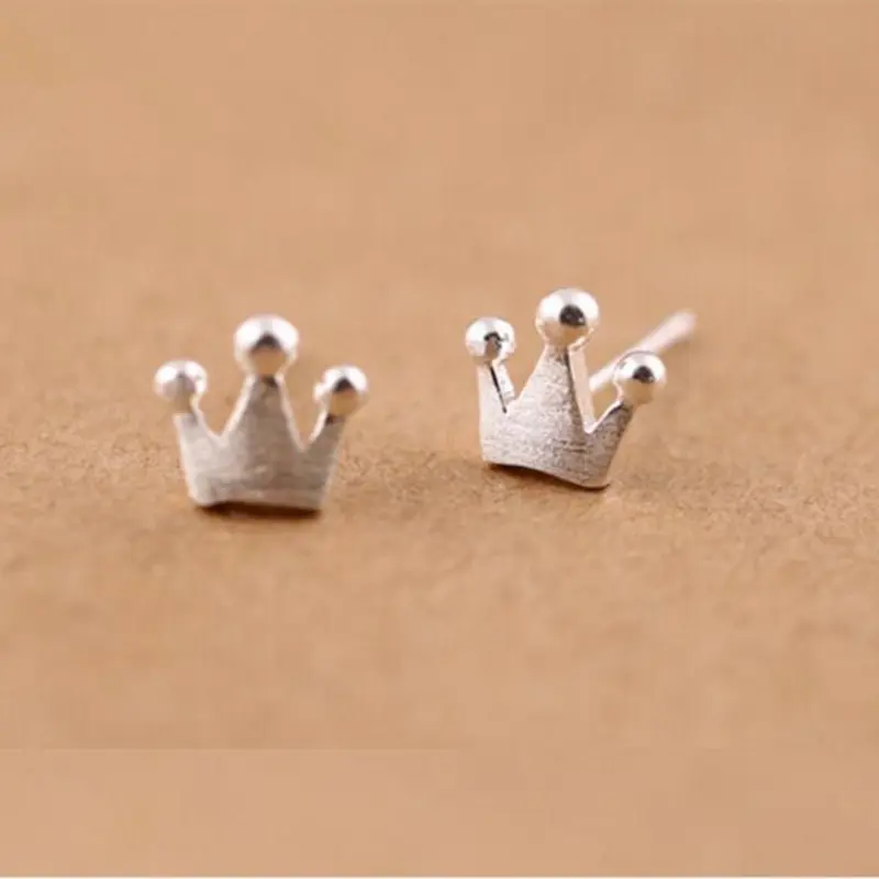 Fashion Small Fresh Bristles Crown Personality Exquisite Earrings  E233