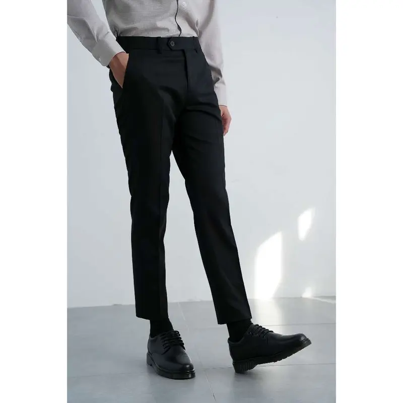 Quần Âu Nam GENEROS ít nhăn thiết kế lịch lãm sang trọng thoải mái khi mặc 020123148MF Đen #4 4