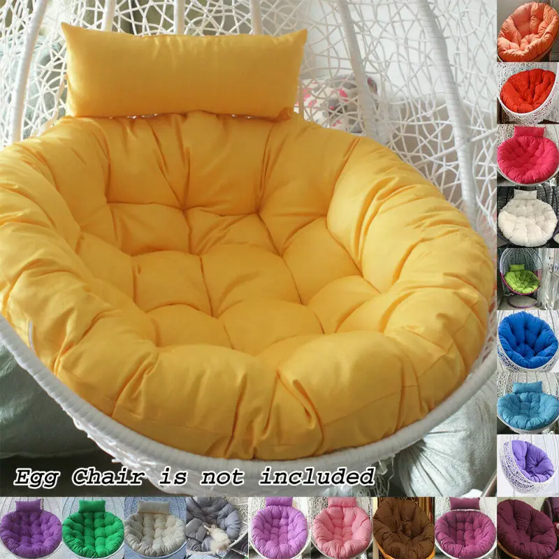 Chair Cushion Swing Rattan Hanging Egg Chair Soft Mat Patio Cover Pad in/Outdoor