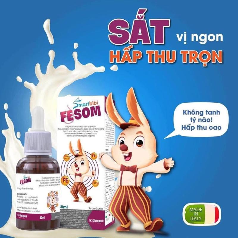 Product Introduction of Sắt FESOM Smartbibi Cho Bé Sắt Liposome 10