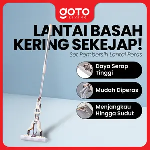 Goto [COD] Clint Cleaning Mop Alat Pel Set Peras Karet Pembersih Lantai