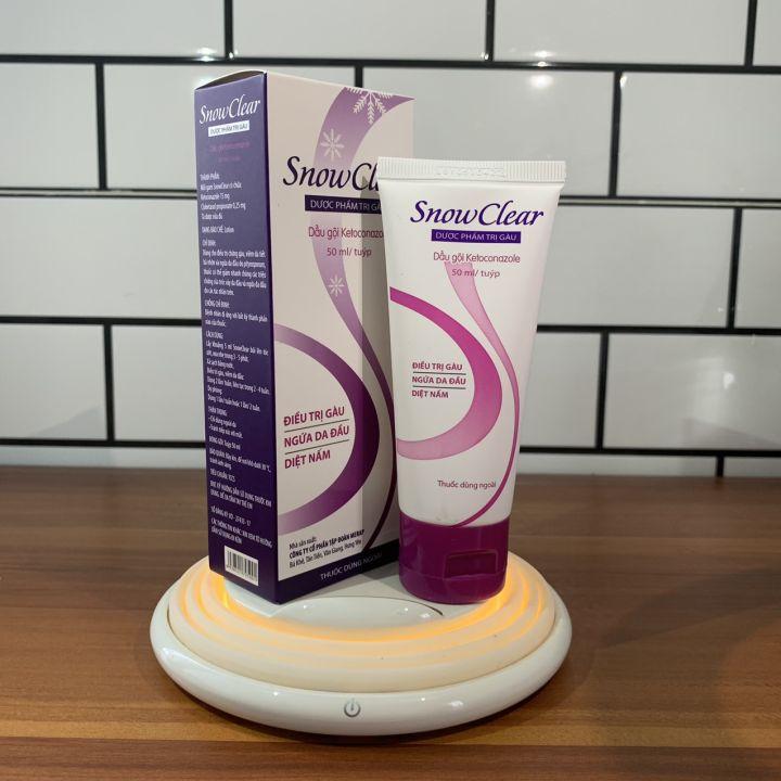 Dầu gội Snow Clear sạch gàu, viêm da tiết bã nhờn tuýp 50ml