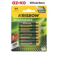 Gambar AZKO Krisbow Set 4 Pcs Baterai Aa Rechargeable 1000 Mah - Hijau Batre Isi Ulang Peralatan Elektronik Battery Rechargeable dari AZKO ID Kota Administrasi Jakarta Pusat 1 Tokopedia
