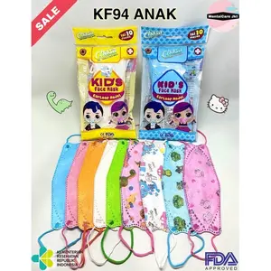 Masker Anak KF94 Tebal i-Care Chasa Korea Face Mask Motif Icare - 10pcs