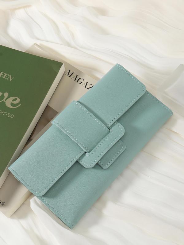 Women's Elegant Minimalist Envelope Trifold Wallet, Trendy Vintage Long Wallet, All-match Card Holder with Card Slots for Daily Use 6