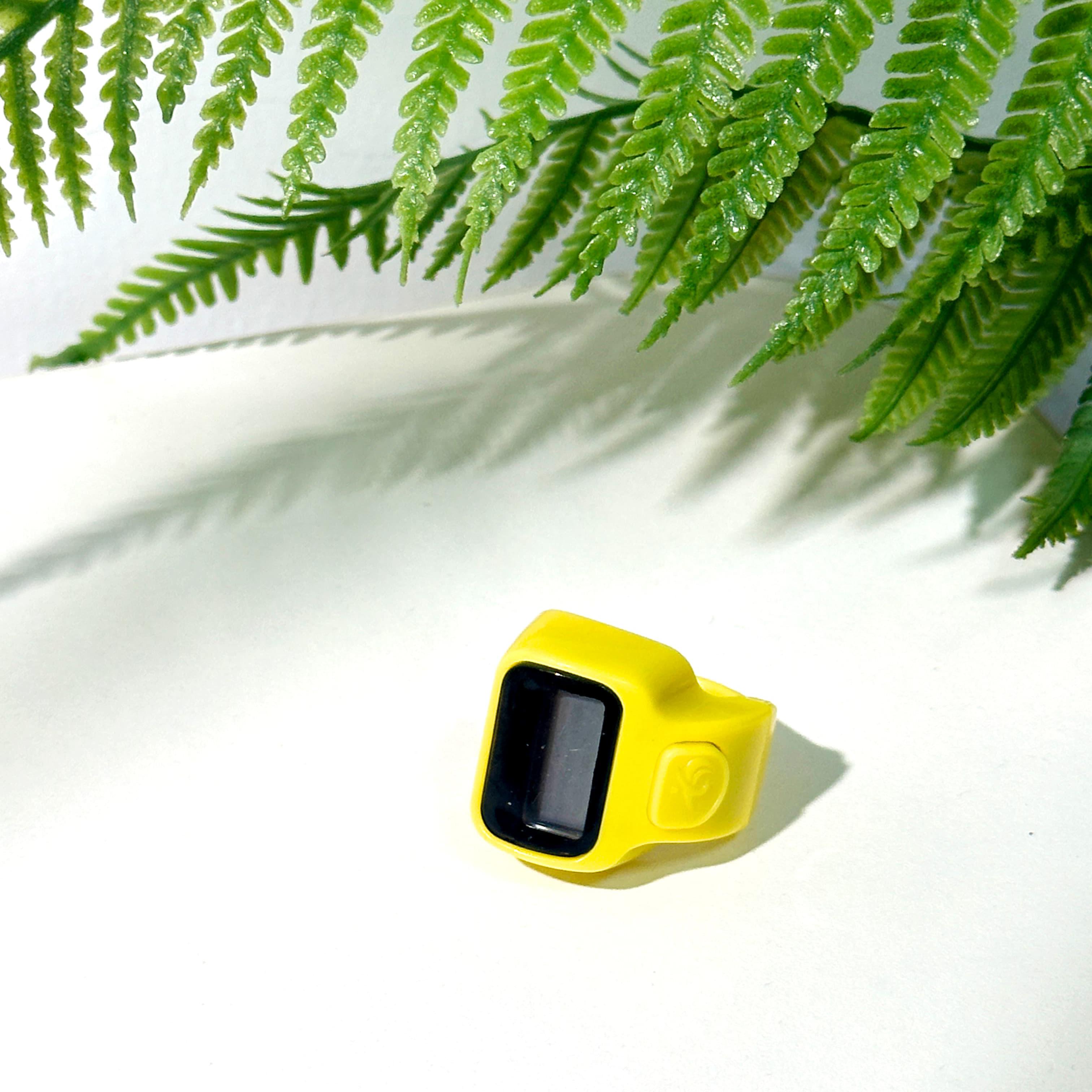 Cincin Tasbih Digital Led Alat Hitung Dzikir Perlengkapan Ibadah Alat Zikir Muslim Finger Counter Mini Motif Warna-warni