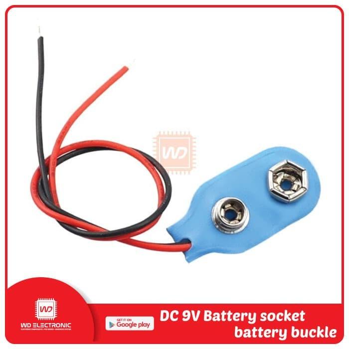 KANCING BATERAI 9V SOCKET BATTERY With jack - Shop | Tokopedia