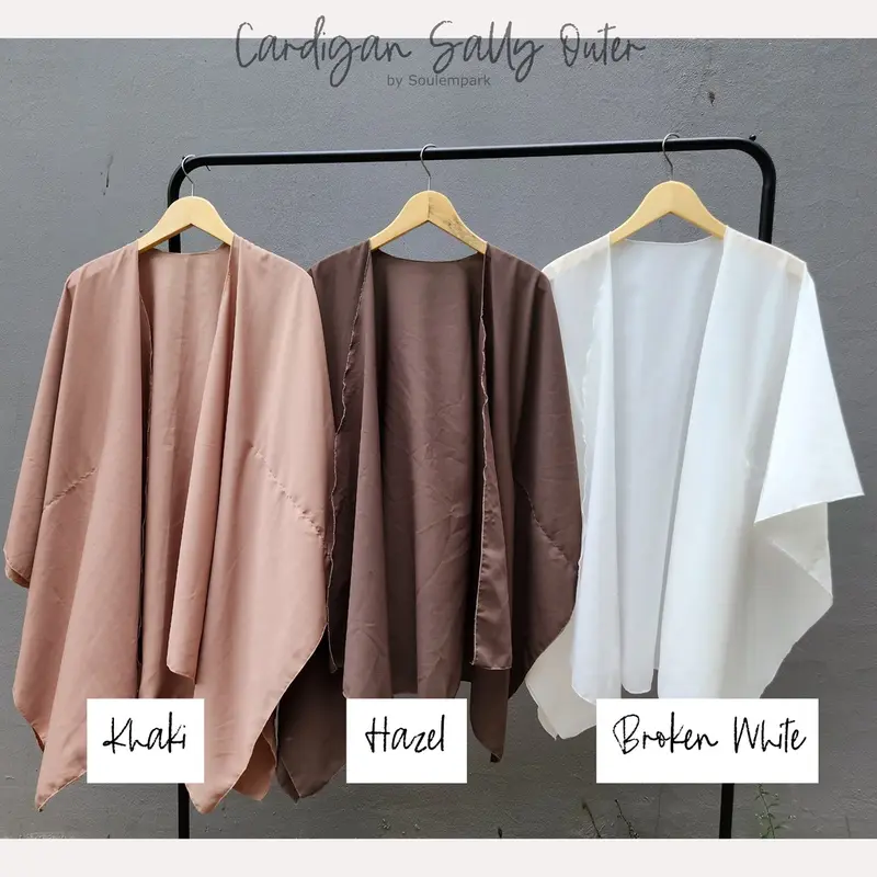 Kardigan Wanita Cardigan Sally Outer Batwing Oversize 3