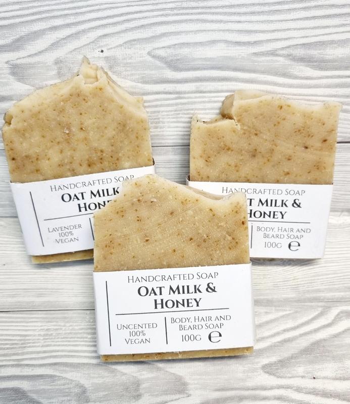 Castorshea Vegan friendly Oat Milk & Honey Soap Bar Body Care Body Wash 2