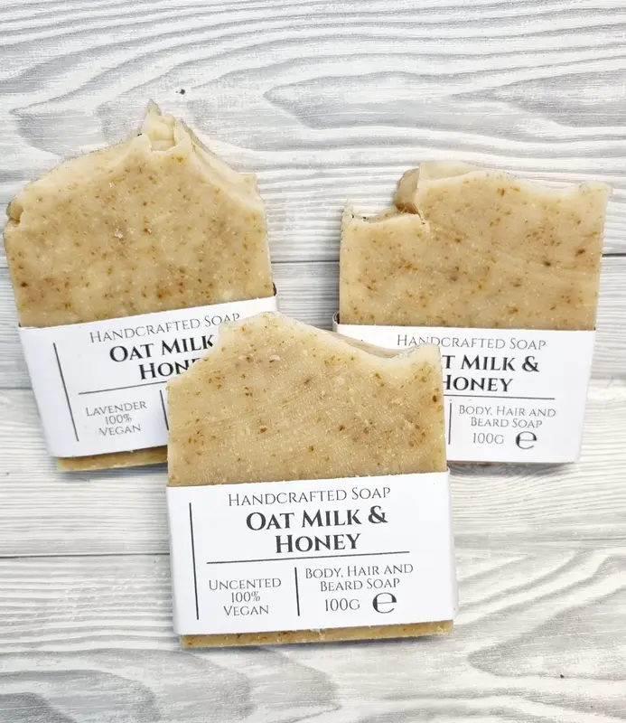Castorshea Vegan friendly Oat Milk & Honey Soap Bar Body Care Body Wash 2