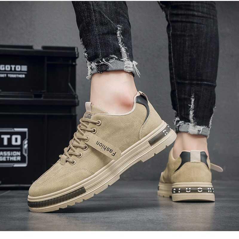Product Introduction of Men's Autumn New Casual Outdoor Work Safety Shoes Non Slip Sneakers for Men Lace Up Walking Flats atillas Hombre 25