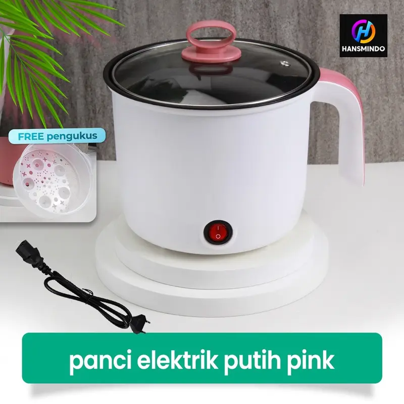 Panci Listrik Serbaguna / Panci Elektrik Multifungsi 1.8 L / Elektrik Cooker Free Kukusan/ Panci Multigungsi, untuk Menggoreng, Merebus dan Mengukus 8
