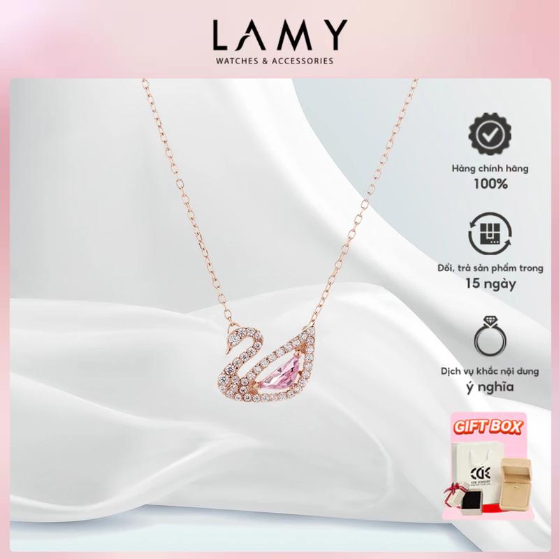 Dây chuyền thiên nga CDE Crystal Swan Necklace RoseGold CDE6042RG - Dây chuyền nữ dây  thiên